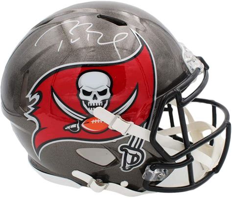 Tom Brady Signed Buccaneers Full-Size Authentic On-Field Speed Helmet ...