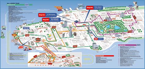 Large printable tourist attractions map of Manhattan, New York city | NYmap.net | Maps of New ...
