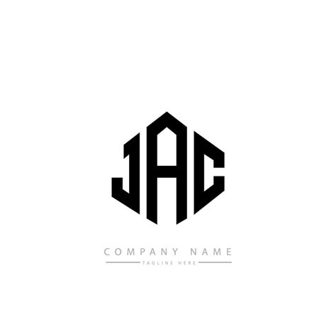 JAC letter logo design with polygon shape. JAC polygon and cube shape logo design. JAC hexagon ...