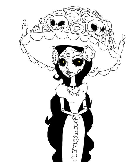 The Book of life Sketch: La Muerte by Colorpalette-art on DeviantArt