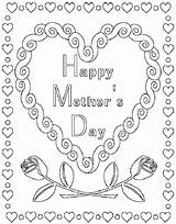 Mothers Day Card Coloring Page  Free Printable Pages For Kids sketch template