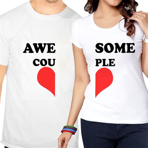 Couple Tshirts Awesome Couple | Newayprints