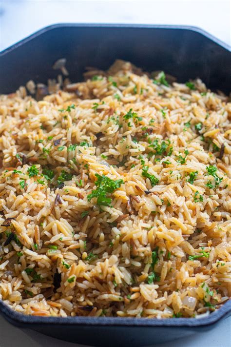 Easy Homemade Rice Pilaf - Served From Scratch