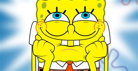 excited spongebob