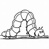 Inchworm Coloring Page sketch template