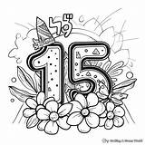 Number 15 Coloring Pages  Free & Printable sketch template