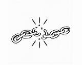 Breaking Chains Coloring Page Sketch sketch template