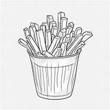 French Fries coloring Page – Coloring Corner sketch template