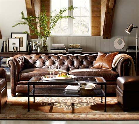 Sofá de Couro: 70 Modelos Incríveis na Decoração | Living room leather ...