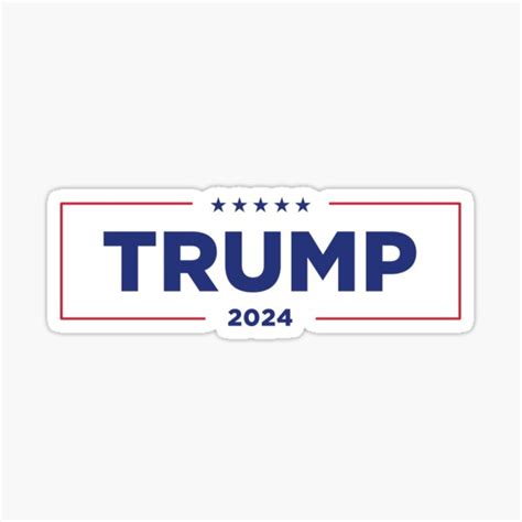 "Trump 2024" Sticker for Sale by mjdgop97 | Redbubble