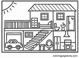 A House For Kids Coloring Page  Free Printable Pages sketch template