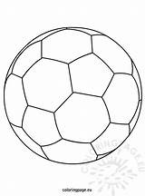 Soccer ball coloring Page  Coloring sketch template