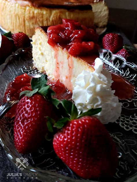 Strawberry Topping Recipe for Cheesecake - Julias Simply Southern