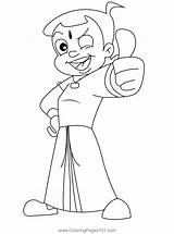 Bheem Chhota Coloring Pages Drawing Cartoon Printable Chota Kids Color  sketch template