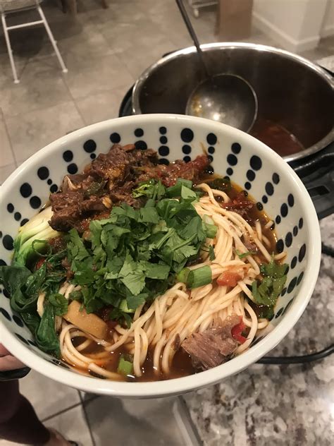 Taiwanese Beef Noodle Soup from Woks of Life. Sooooooo good. : r/instantpot