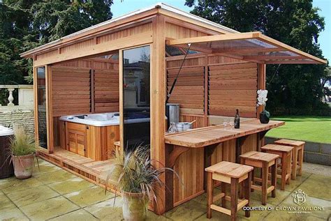 Hot Tub / Spa Enclosure - FLEX•fence - Louver System | Hot tub patio, Hot tub backyard, Hot tub ...