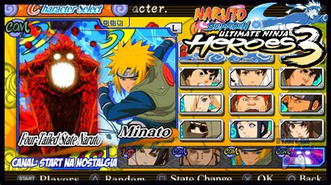 Naruto Shippuden Ultimate Ninja HEROES 3 - LISTA TODOS PERSONAGENS ...