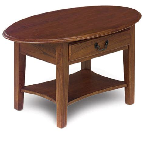 Oval Coffee Table With Drawer