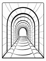 Play Tunnel coloring Book Pages For Children And Adults With Vector  sketch template