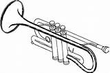 Trombone Coloring Page sketch template