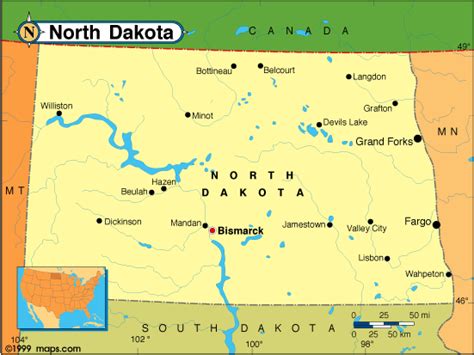North Dakota Map: Explore the Land of the Dakota