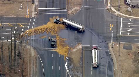 Marlboro tanker crash: 6,000 gallons spill onto Route 9 in New Jersey