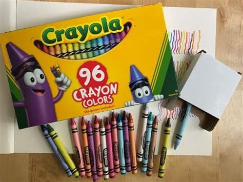 Unboxing Crayola 96 Count Crayon Box | What's Inside the Crayola Crayon ...