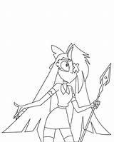 Vaggie Holding A Spear Coloring Page  Free Printable Pages sketch template