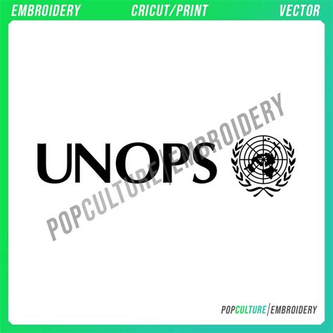 UNOPS - Official Logo for Embroidery & Vector • Pop Culture Embroidery ...