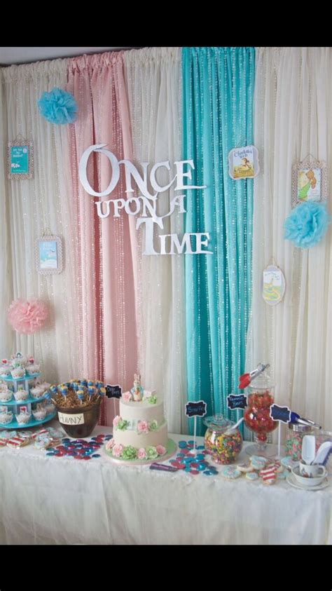 Sweet Table unisex baby shower Storybook Theme | Baby shower ideas ...