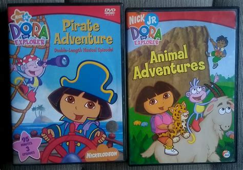 Dora the Explorer DVD Pirate & Animal Adventures, Music & Media, CDs ...