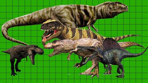 Size comparison of Theropod | So sánh kích thước nhóm khủng long ăn thịt Theropod - YouTube