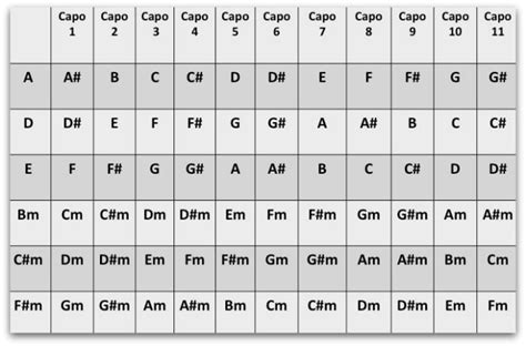 Capo Chart (Learn EVERY chord instantly!) - National Guitar Academy