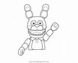 Bonnie Five Nights Of Freddy Coloring Pages sketch template