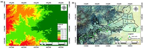 The satellite datasets: (a) DEM, (b) the integration of Sentinel-2... | Download Scientific Diagram