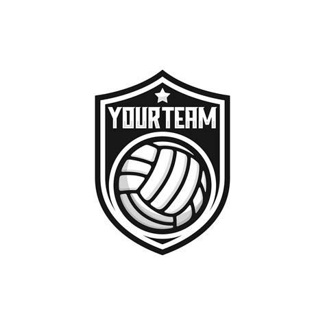 Volleyball team emblem logo design vector illustration 11874726 Vector ...