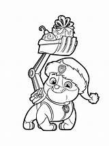 Paw Patrol Christmas coloring Page  Free Printable sketch template