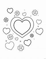 Easy Heart Coloring Page For Kids In Illustrator PDF SVG JPG EPS  sketch template