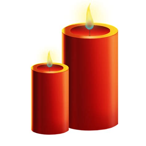 Christmas candle PNG image