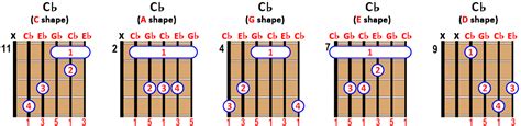 How to Play C♭ major Chord on Guitar, Ukulele and Piano [with PDF]