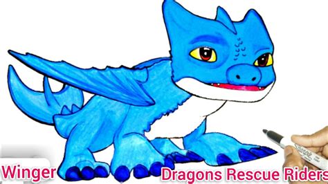 Dragons Rescue Riders Winger Drawing How To Draw A Cartoon Dragon | The Best Porn Website