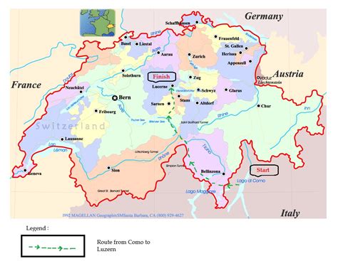 Lucerne Switzerland Map