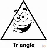 Triangle With Cartoon Face coloring Page  Free Printable Coloring Pages sketch template
