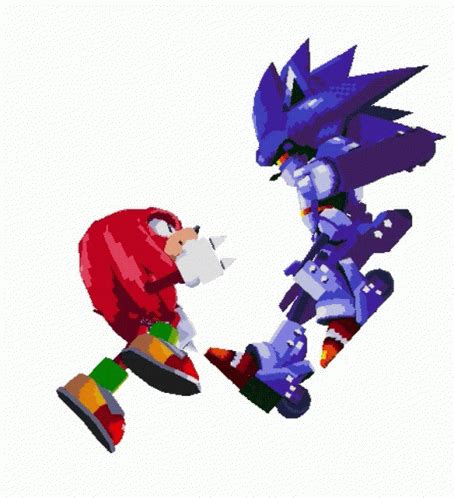 Mecha Sonic Vs Knuckles Turntable Sonic3and Knuckles GIF - Mecha Sonic Vs Knuckles Turntable ...