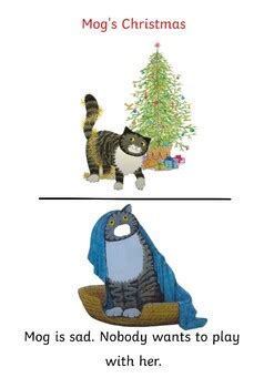 Mog's Christmas by Judith Kerr Mini book by Play Speak English | TpT