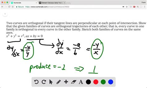 SOLVED:Two curves are orthogonal if their tangent…