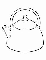 Kettle Coloring Pages sketch template