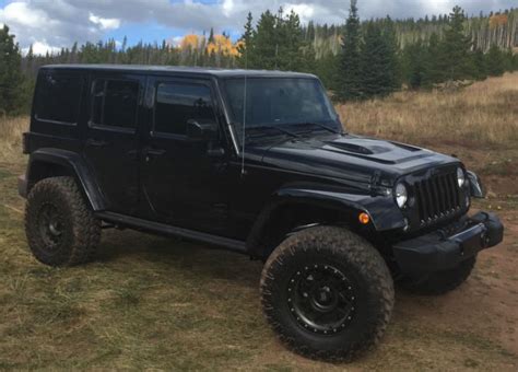 2015 Jeep Wrangler Unlimited Altitude Edition, Black, AEV Lift, 35" Nittos