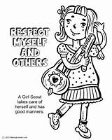 Girl Scout Brownie Coloring Pages At GetDrawings  Free Download sketch template