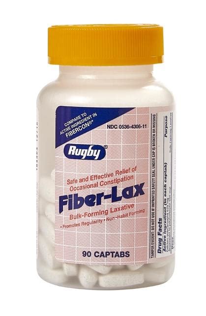 Fiber-Lax (Calcium Polycarbophil 625mg) | 90 Count Captabs | Bulk-Form – Wellspring Meds